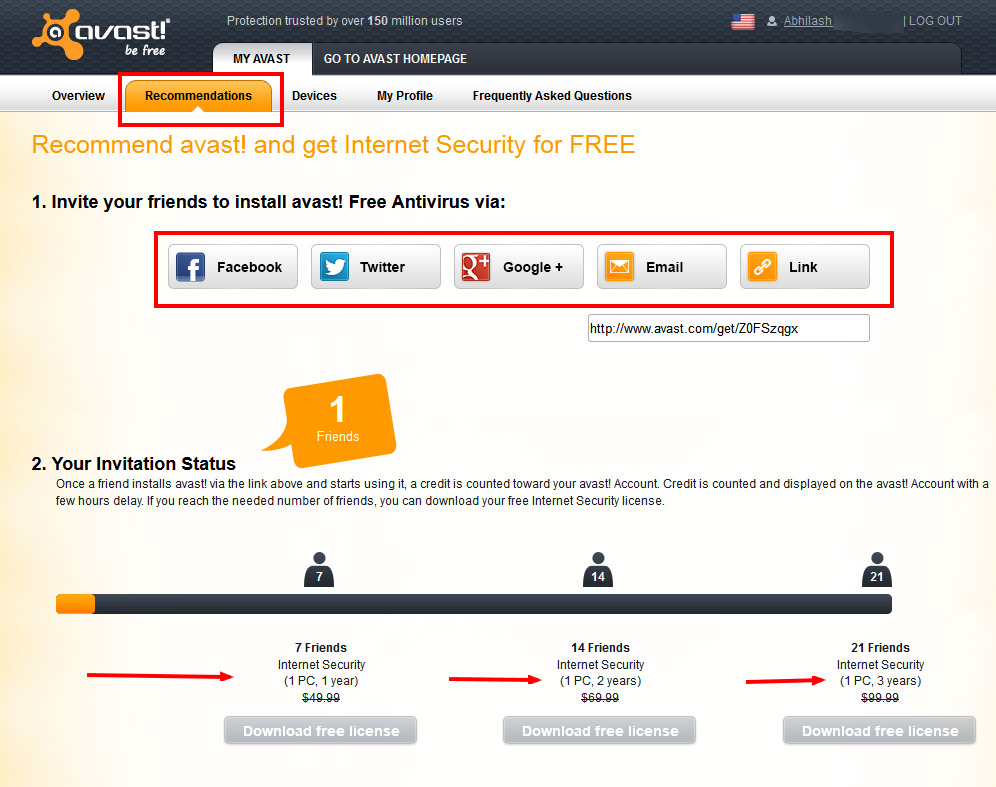 Avast Recommendation
