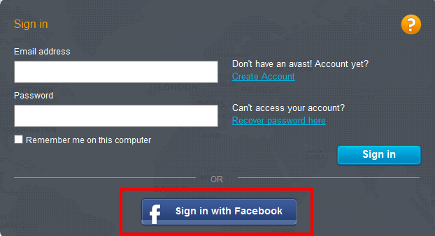 avast login