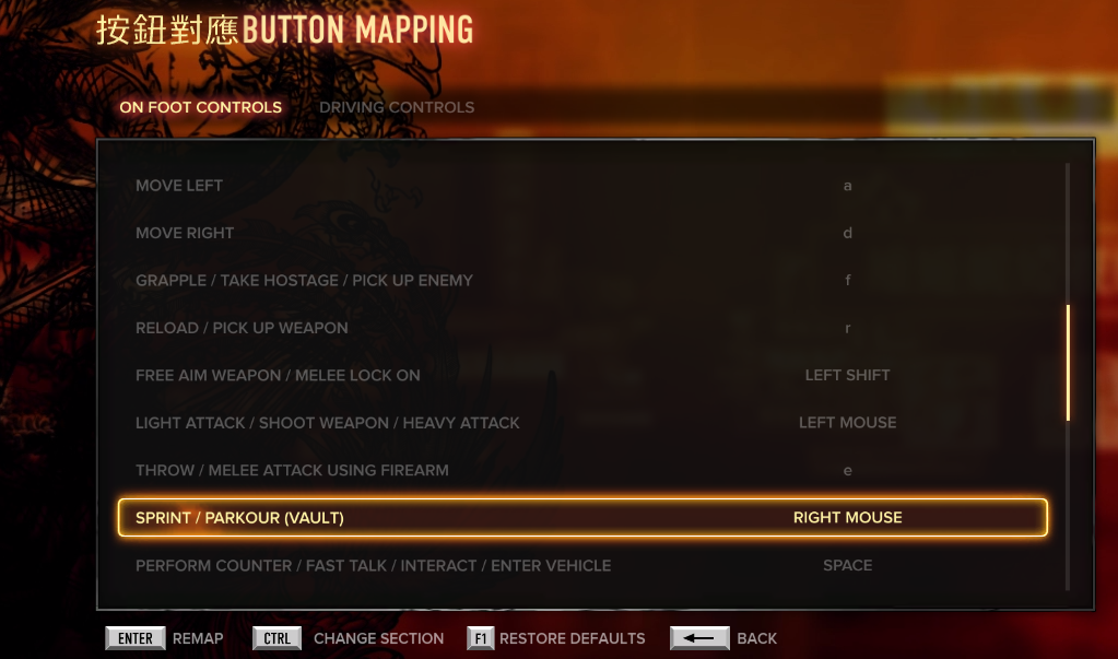 controller layout