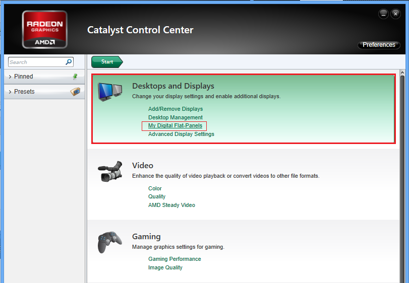 my digital flat panels basic