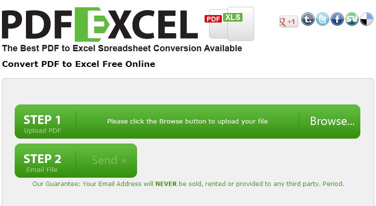 PDF to Excel Free Online