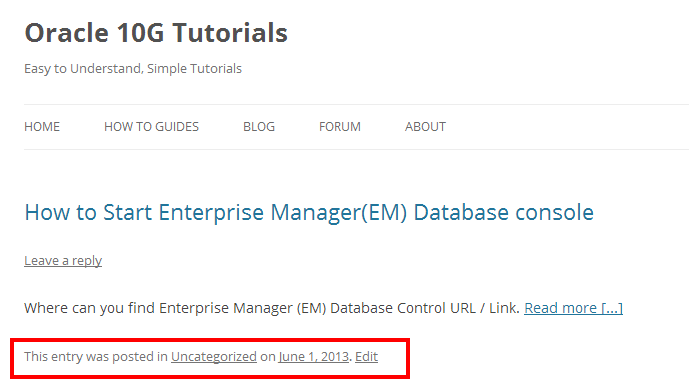how to remove this entry was posted in uncategorized